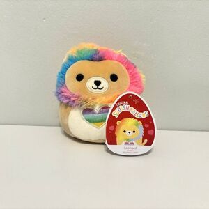 Leonard the Lion 4.5" Valentine's Day Squishmallow